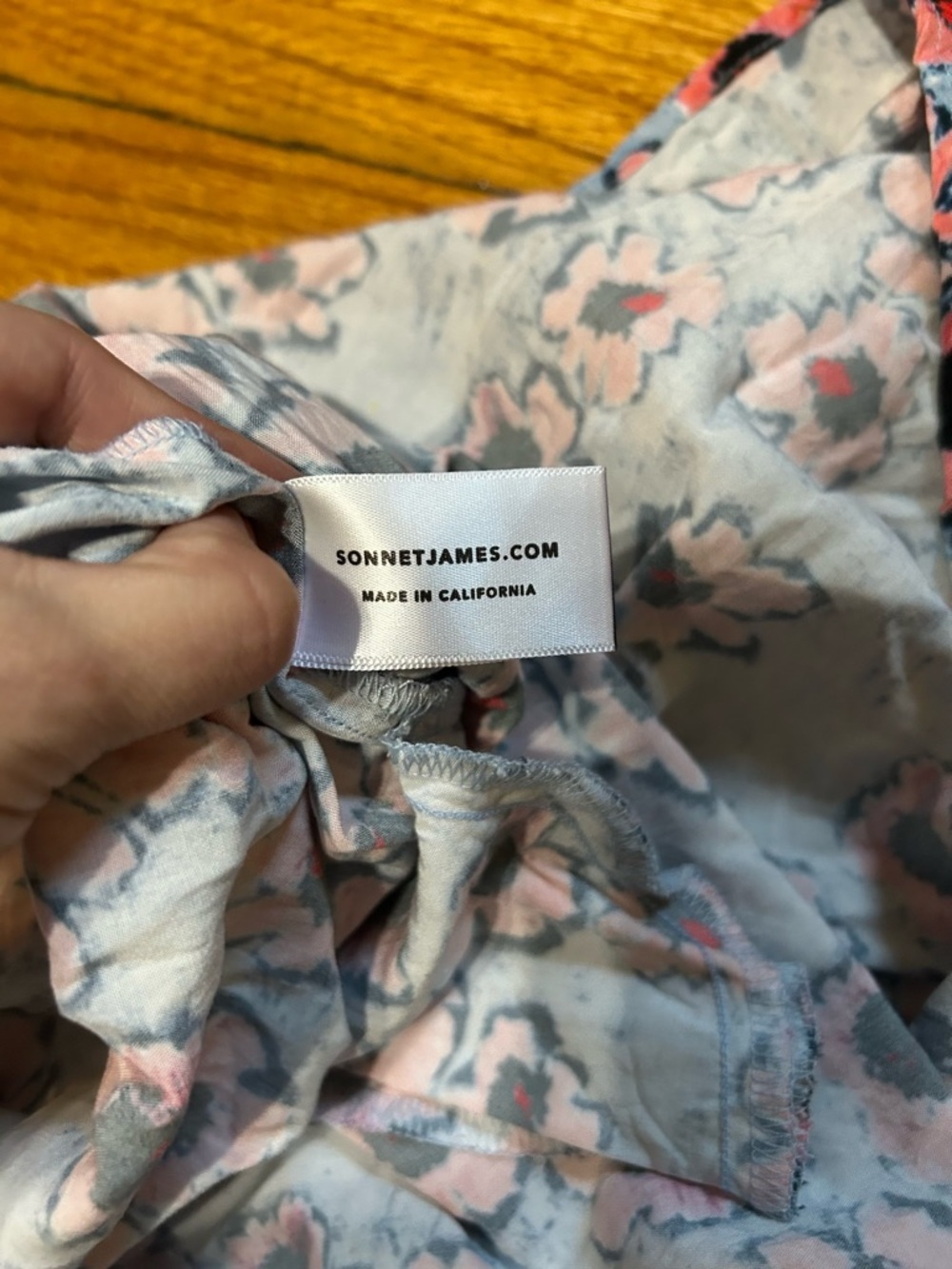 Sonnet James A Play Dress Watercolor Floral Multicolor Pockets Dress Size XXL - Picture 10 of 12